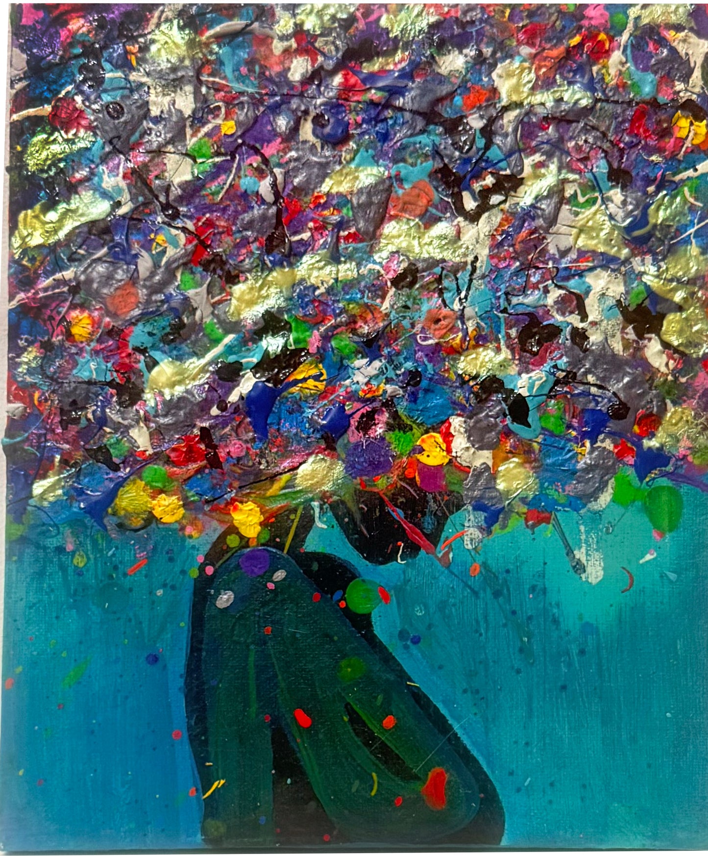 She is Magic - Paint Splattered Afro