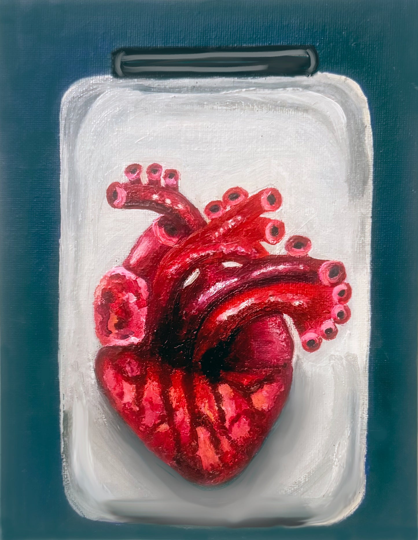 Keepers - Human Heart in Jar - Teal