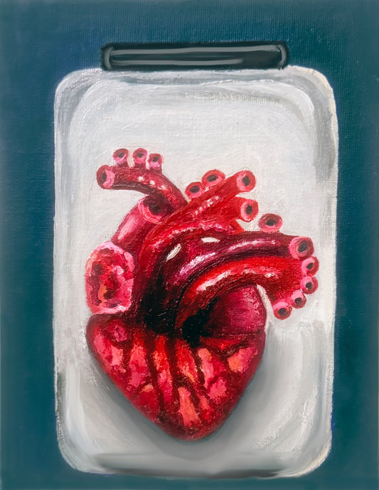 Keepers - Human Heart in Jar - Teal